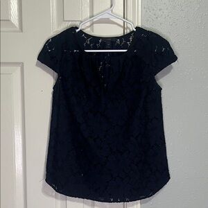 J. Crew Navy Lace Women's Blouse